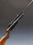 Webley Service Mark II .22 air rifle with interchangeable barrel, adjustable pop-up peep sights,