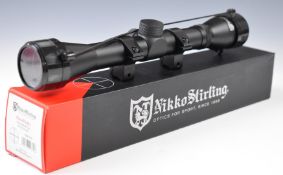 Nikko Stirling Mount Master 4x32 half mil dot air rifle or similar scope, in original box