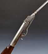 Jean Marck Gem type .25 air rifle with adjustable trigger, T-bar stamped 'Dse 3 12 91' and octagonal