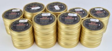 Thirty-one sealed tins of 500 Qiang Yuan Sports Diabolo Streamlined .177 air rifle pellets.