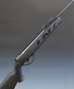 Milbro Accqr8 .177 break barrel air rifle with composite stock, chequered semi-pistol grip and