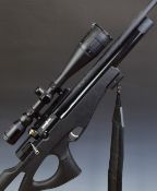 Brocock Compatto .177 PCP air rifle with textured semi-pistol grip, raised cheek piece, skeleton