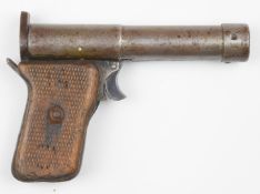 Tell II .177 air pistol with chequered wooden grips and alignment sights, NVSN