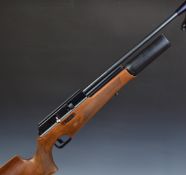 BSA .177 PCP air rifle with chequered semi-pistol grip and forend, sling mounts, adjustable