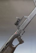 Walther G22 .22LR semi-automatic rifle with two magazines, tactical pistol grip, sound moderator and