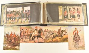 Victorian and later postcards including approximately seventy British Army related colour postcards,