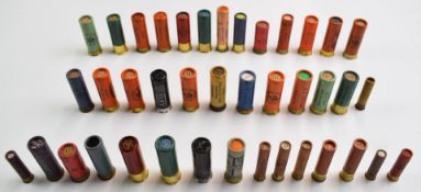 Forty various paper cased collector's shotgun cartridges including Eley 2