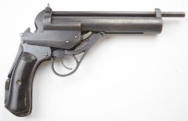 Westley Richards Highest Possible .177 air pistol with monogrammed horn grips, adjustable sights and
