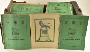 Approximately 100 copies of 'Firm' the magazine of the Worcestershire Regiment, some pre and WW2