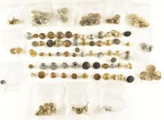 Approximately 100 buttons including Royal Artillery, Royal Air Force, Royal Navy, General Service,