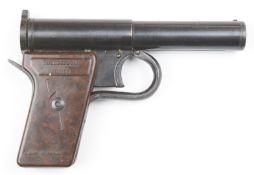 Thunderbolt Junior .177 air pistol with lighting bolt and 'Made in England' to the named Bakelite