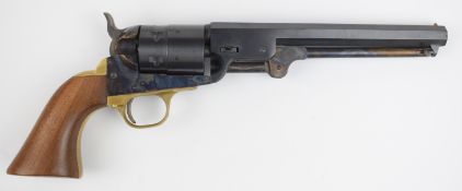 Henry Krank Pudsey Colt style 9mm blank firing six-shot single action revolver with brass trigger
