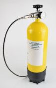 5 litre 9kg compressed air bottle suitable for re-filling PCP air rifles. We are not able to post