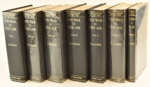 Official History of the War, six volumes of 'The War in the Air' Raleigh / Jones together with the