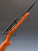 BSA Merlin Junior .177 air rifle with semi-pistol grip and BSA Mk II scope, serial number KA2020A