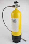 5 litre 9kg compressed air bottle suitable for re-filling PCP air rifles. We are not able to post