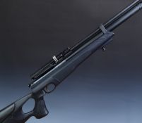 Hatsan AT44-10 .177 PCP air rifle with textured pistol grip, scope rail, sling mounts, multi-shot
