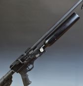 Hatsan Factor .22 PCP air rifle with 22 shot magazine textured pistol grip, scope rail, adjustable