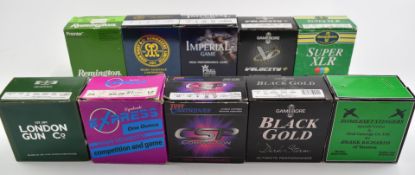 Two-hundred-and-fifty 12 bore shotgun cartridges including Remington, Hull Cartridge Imperial