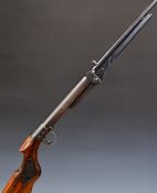 BSA Standard No 1 Light or Ladies .177 under-lever air rifle with chequered and named semi-pistol