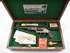 Deactivated Merwin Hulbert & Co .44-40 six-shot single-action revolver with framed stamped '