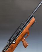 Hatsan Flash Pup .177 PCP air rifle with chequered pistol grip, adjustable cheek piece, multi-shot