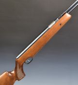 Weirauch HW77 .22 underlever air rifle with chequered semi-pistol grip, sling mounts, raised cheek