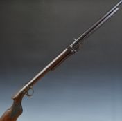 BSA Standard .22 under-lever air rifle with chequered semi-pistol grip and adjustable sights, serial