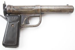 Accles & Shelvoke Ltd Acvoke .177 air pistol with named and reeded grips and adjustable sights,