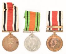 George VI Special Constabulary For Faithful Service Medal with Long Service clasp for 1945, named to
