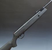 Webley VMX D-Ram.22 break barrel air rifle with composite stock, chequered semi-pistol grip and