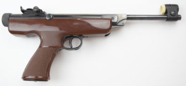 German Original Model 6 .177 target air pistol with shaped and chequered grip and adjustable trigger