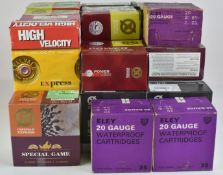 Seven-hundred-and-sixty-eight 12 and 20 bore shotgun cartridges including Eley Hi-Flyer, Lyalvale