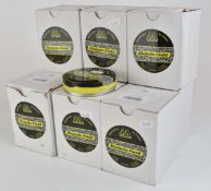 Forty-six sealed tins of Air Arms Diabolo Field .22 air rifle pellets.