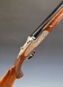Sarriugarte Niger 12 bore over and under ejector shotgun with engraved sidelock plates, top plate,
