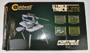 Caldwell Shooting Supplies Stable Table Lite portable shooting bench, in original box.