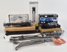 Ten various rifle bipods including three Air Force One ADRAS Tilt & Swivel, Walther TMB II, Webley