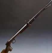 BSA Lincoln Jeffries .177 under-lever air rifle with chequered semi-pistol grip, adjustable