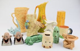 Collection of Art Deco and later ceramics including Carltonware, Crown Devon, Wade and Sylvac and