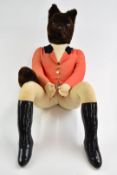 Novelty Master of the Hunt seated fox stuffed toy / model, height 73cm