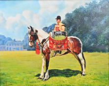 I Norbury oil painting of 'Cicero' drum horse of the Household Cavalry, signed lower left, including