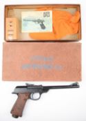 Walther Luftpistole Model LP 53 .177 target air pistol with named, shaped and chequered composite