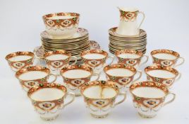 Approximately forty pieces of Royal Albert teaware decorated in the Imari / Crown China pattern