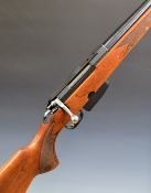 Tikka M590 RH .17 REM bolt-action rifle with chequered semi-pistol grip and forend, multi-shot