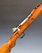 Mauser Model 24 /47 7.92mm bolt-action rifle with military crest to the receiver, semi-pistol