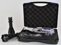 Three Elite Ignite X50 IR 850nm Illuminator torches or gun lights, one in original box with spare