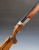 Winchester Select Trap 12 bore over and under ejector shotgun with engraved locks and thumb lever,