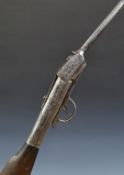 Lanes Patent Ball Triggger Gem type .22 air rifle with flat barrel top and alignment sights,