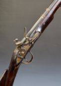 Unnamed flintlock blunderbuss with East India Company trademark to the lock and steel butt plate, '