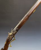 Flintlock musket with lock stamped 'Tower' and with crown over 'GR' cypher, brass trigger guard,